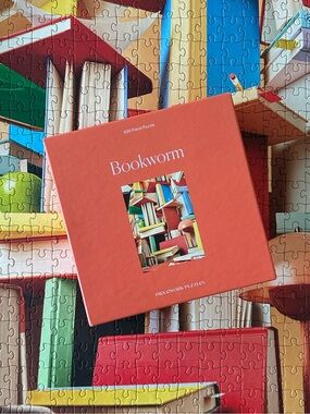 Piecework Puzzles “Bookworm” 500 piece jigsaw puzzle